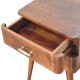 Chestnut T-Bar Nordic Bedside Table