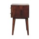 Chestnut T-Bar Nordic Bedside Table