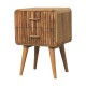 Прикроватная тумба T-Bar Ribbed Oak-Ish