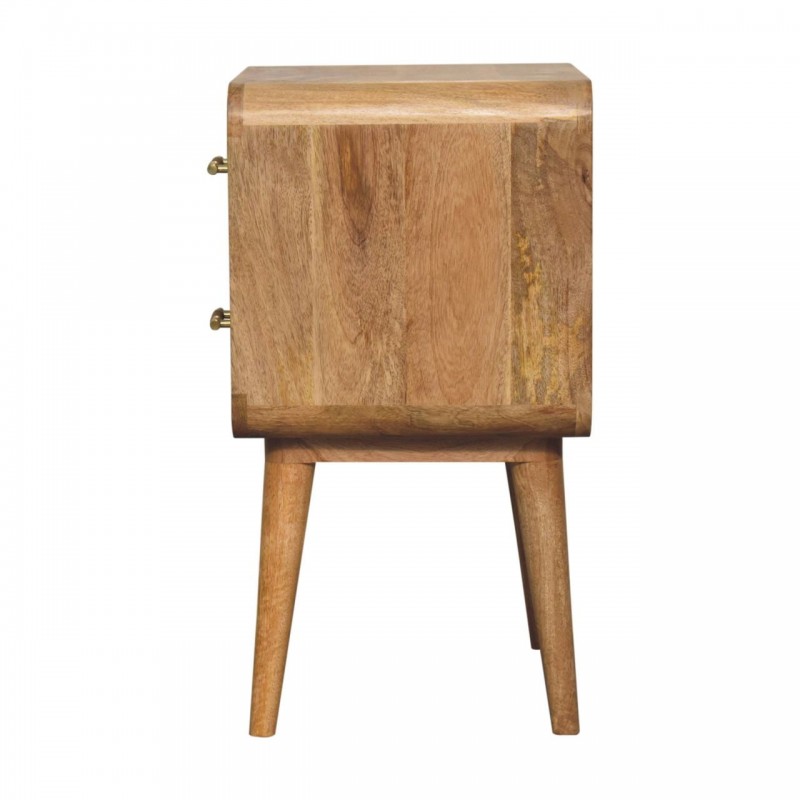 Прикроватная тумба T-Bar Ribbed Oak-Ish