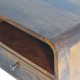 Большая подвесная тумба Curved Chestnut с нишей
