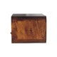 Большая подвесная тумба Curved Chestnut с нишей