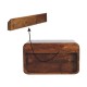 Большая подвесная тумба Curved Chestnut с нишей