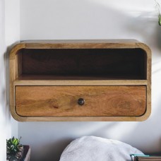 Большая подвесная тумба Curved Oak-Ish с нишей