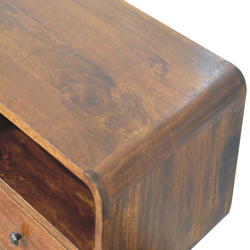 Консольный стол Triple Curved Chestnut