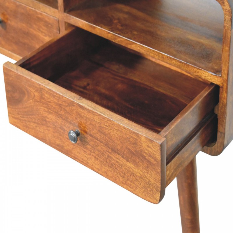 Консольный стол Triple Curved Chestnut