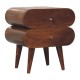 Bubble Nachttisch in Chestnut