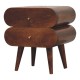 Bubble Nachttisch in Chestnut