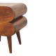 Bubble Nachttisch in Chestnut
