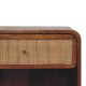Chestnut Open Woven Bedside Table