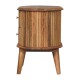 Soba 2 Drawer Bedside Oak-Ish