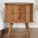 Soba 2 Drawer Bedside Oak-Ish