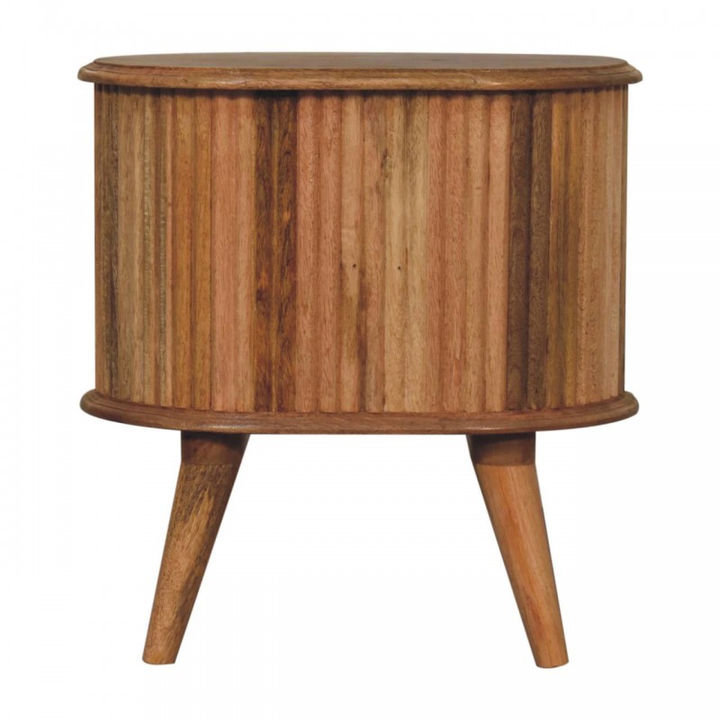 Soba 2 Drawer Bedside Oak-Ish