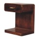 Chestnut T-Bar Rounded Nachttisch