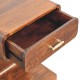 Chestnut T-Bar Rounded Nachttisch