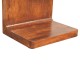Chestnut T-Bar Rounded Nachttisch