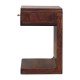 Chestnut T-Bar Rounded Nachttisch