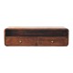 Floating California Walnut Wall-Mounted Console Table
