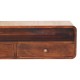 Floating California Walnut Wall-Mounted Console Table