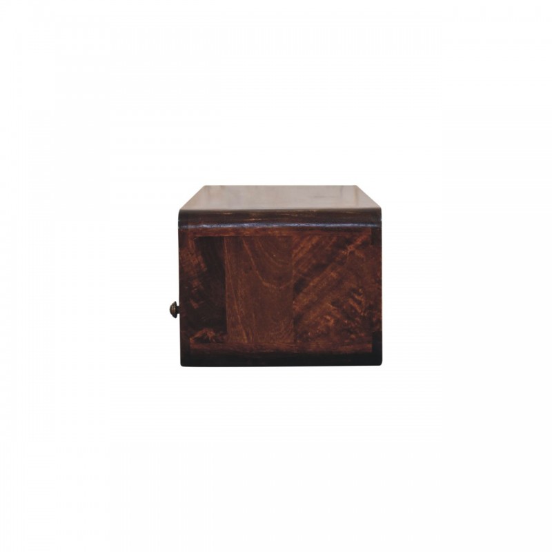 Floating California Walnut Wall-Mounted Console Table