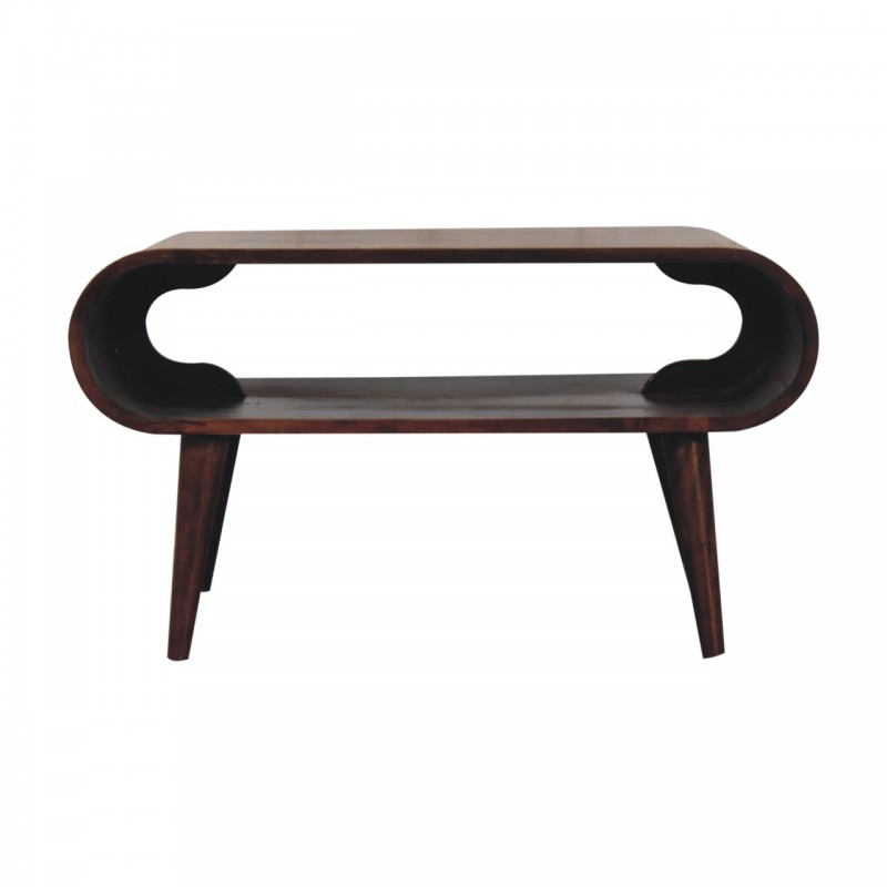 Offener California Walnut Couchtisch