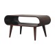 Offener California Walnut Couchtisch