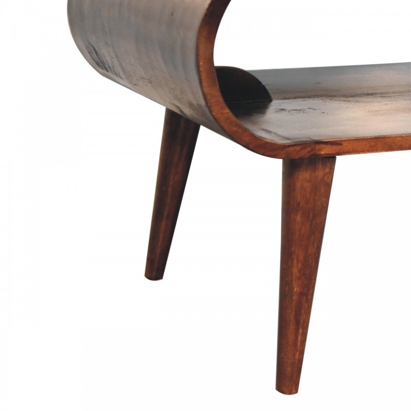 Offener California Walnut Couchtisch