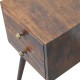 Компактная прикроватная тумба Mini California Walnut с 2 ящиками