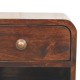 Подвесная прикроватная тумба Mini Curved California Walnut с нишей
