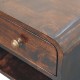 Подвесная прикроватная тумба Mini Curved California Walnut с нишей