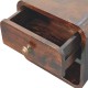 Подвесная прикроватная тумба Mini Curved California Walnut с нишей