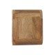 Mini Curved Oak-Ish Floating Bedside Table with Shelf