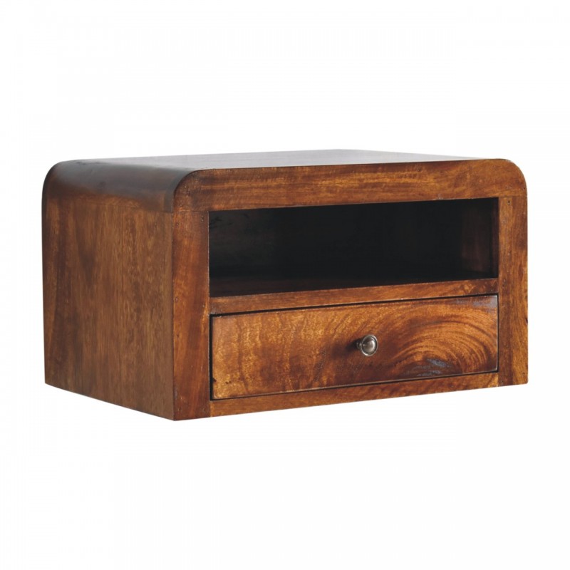 Chunky Chestnut Floating Nachttisch
