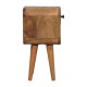 Extra Mini Oak-Ish Curve Nachttisch mit offenem Fach