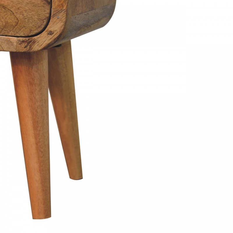Мини-прикроватная тумба Curved Oak-Ish с нишей