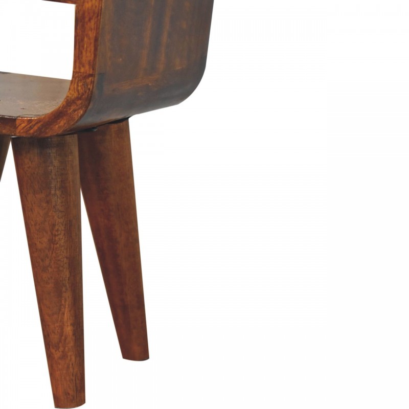 Мини-прикроватная тумба Extra Mini Chestnut Curve