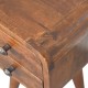 Мини-прикроватная тумба Extra Mini Curved Chestnut с 2 ящиками