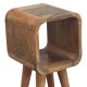 Extra Mini Minimalist Oak-Ish Open Shelf Nightstand