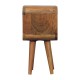 Extra Mini Minimalist Oak-Ish Open Shelf Nightstand