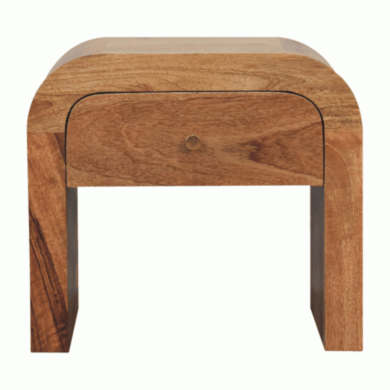 Darcy Chestnut Designer Nachttisch aus Mango-Holz