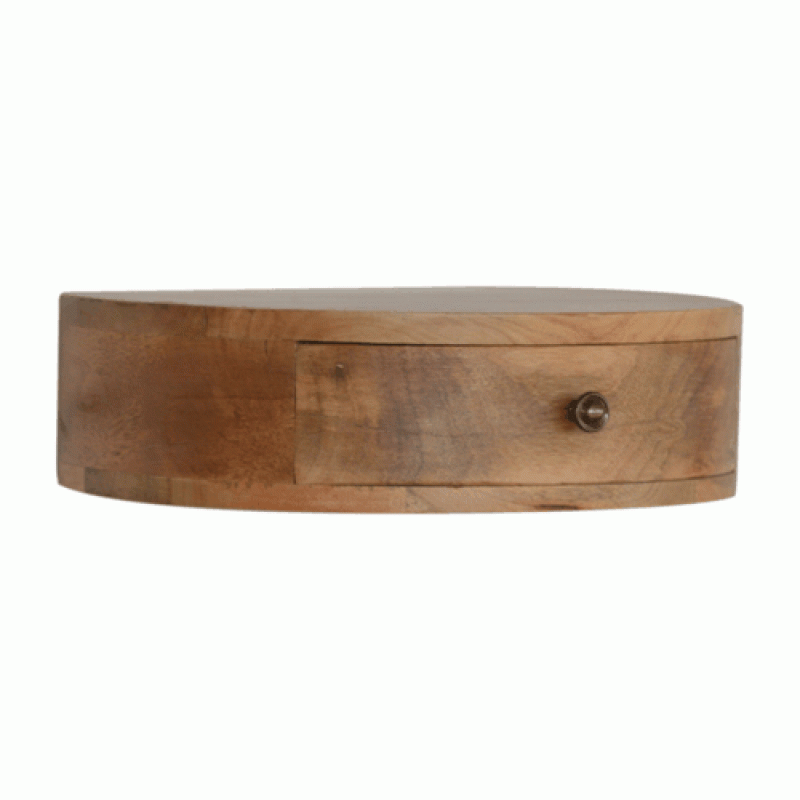 Abgerundeter Wand-Nachttisch Oak-Ish