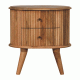 Soba 2 Drawer Bedside Oak-Ish