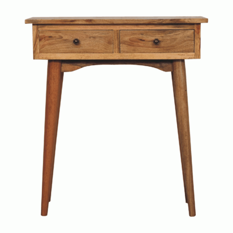 Компактная консоль Mini Oak-Ish с 2 ящиками