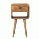 Компактная прикроватная тумба Mini Curved Oak-Ish с нижней нишей