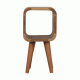 Extra Mini Minimalist Oak-Ish Open Shelf Nightstand