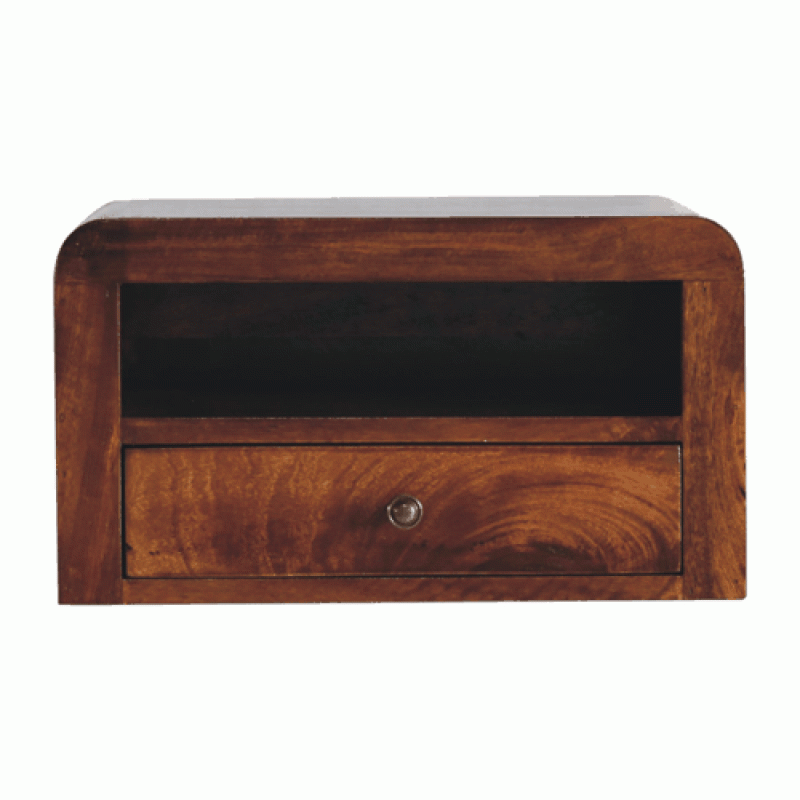 Chunky Chestnut Floating Nachttisch