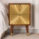 Manila Gold Chestnut Nachttisch mit Messingfronten