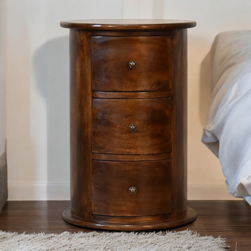 Chestnut 3 Drawer Drum Chest