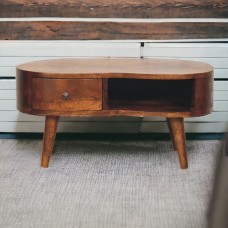 Журнальный столик Mini Wave Chestnut с ящиком