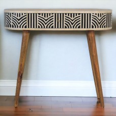 Edessa Bone Inlay Nordic Konsolentisch aus Mango-Holz